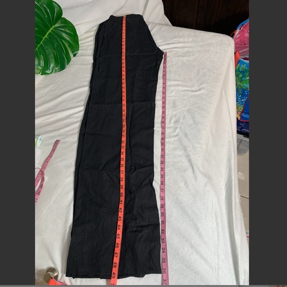 NWT $495 Max Mara Agami‎ Wide Leg Linen Pant in Black [SZ 16 ] - Picture 8 of 8